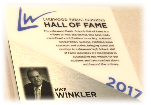 Mike Winkler Plaque